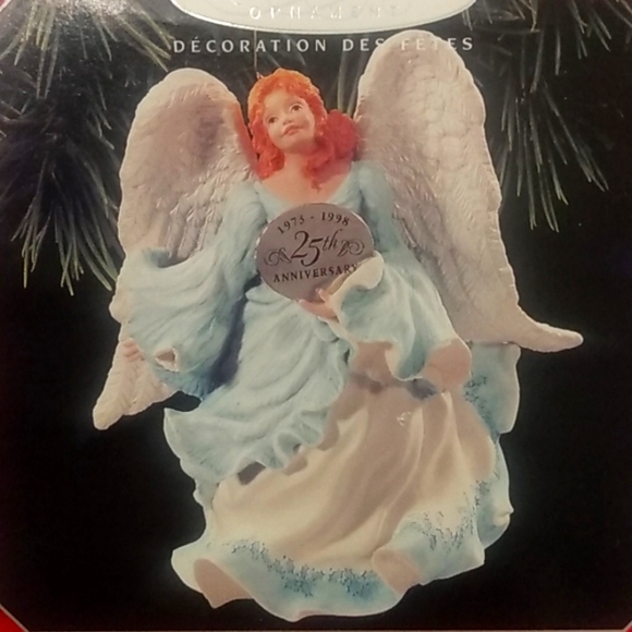 1998 Hallmark Keepsake Joyful Messenger Angel Ornament Anniversary Edition - Picture 7 of 11